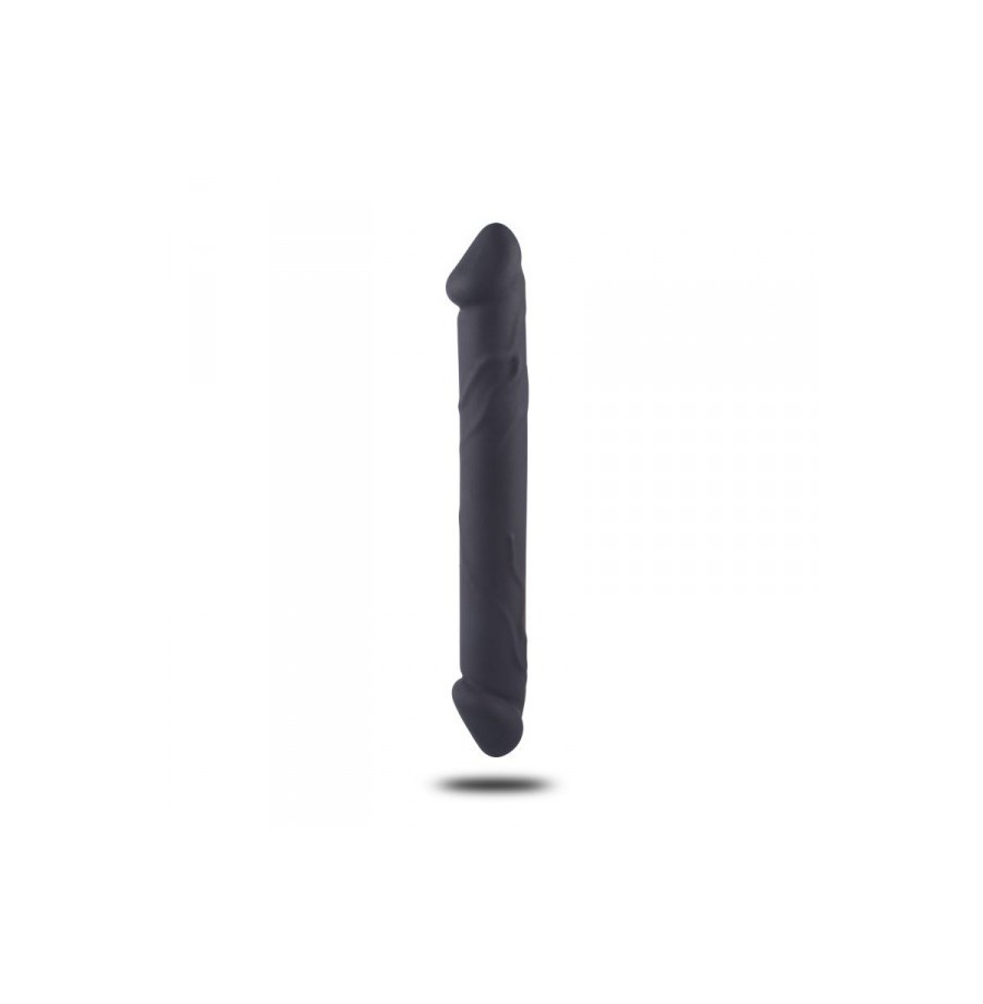 fallo doppio in silicone dildo realistico vaginale anale in silicone nero the cock db sex toys