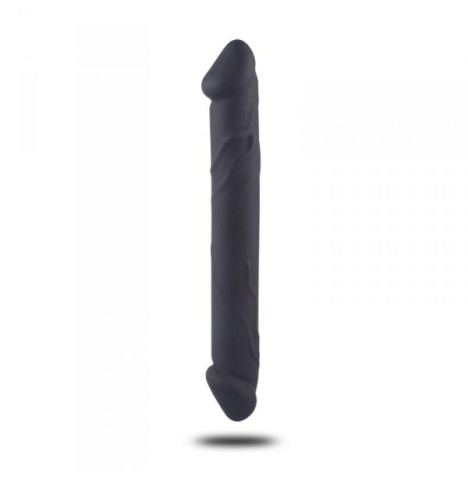 fallo doppio in silicone dildo realistico vaginale anale in silicone nero the cock db sex toys