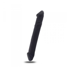 fallo doppio in silicone dildo realistico vaginale anale in silicone nero the cock db sex toys