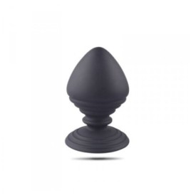 Plug anale fallo con ventosa in silicone nero butt dildo black pine realistico per donna e uomo