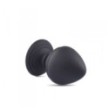 Plug anale fallo con ventosa in silicone nero butt dildo black pine realistico per donna e uomo