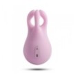 Stimolatore vaginale in silicone rosa per donna vibratore clitoride ricaricabile