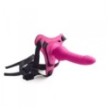 Fallo dildo in silicone strap on indossabile pink vaginale anale sex toys