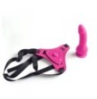 Fallo dildo in silicone strap on indossabile pink vaginale anale sex toys