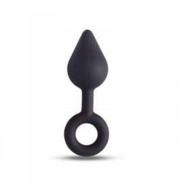 Plug anale but dildo black nero con anello sex toys massaggiatore anal