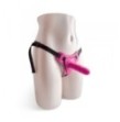 Dildo red strap on indossabile realistico fallo anale vaginale con cintura pink