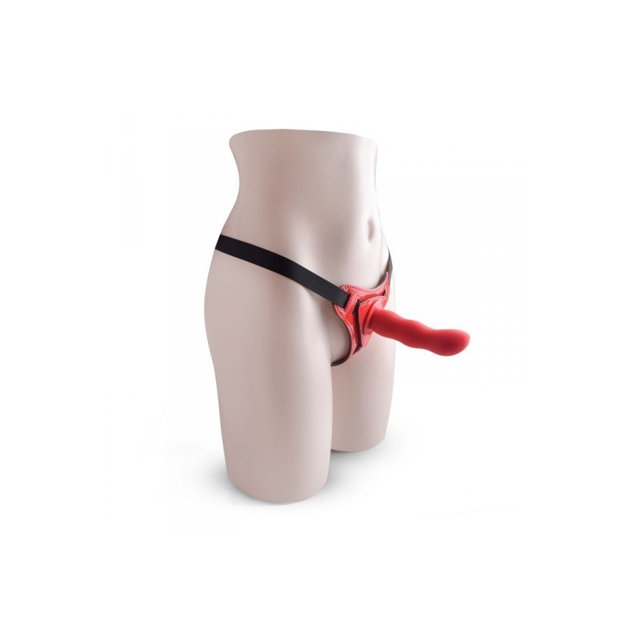 dildo red strap on indossabile fallo anale vaginale con cintura