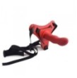 dildo red strap on indossabile fallo anale vaginale con cintura