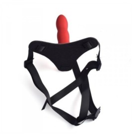 dildo red strap on indossabile fallo anale vaginale con cintura