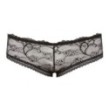 Slip sexy in pizzo trasparente per donna coulotte con strass mutande nere