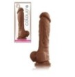 dildo realistico in silicone con ventosa fallo vaginale anale maxi cock nero sex toys 8 caramel