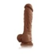 dildo realistico in silicone con ventosa fallo vaginale anale maxi cock nero sex toys 8 caramel