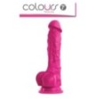 fallo realistico vaginale dildo anale con ventosa in silicone pene finto 7 pink