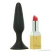 Kit Fallo anale tappo anal nero dildo black set 3 pz mini med maxi butt plug