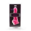 Fallo vaginale con ventosa dildo Happy Dicks 7.5 Inch w.Balls pink