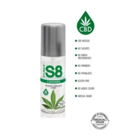 Lubrificante intimo gel vaginale anale cbd mariuana cannabis a base acqua in silicone ibrido S8 100  ml