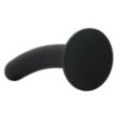 dildo fallo in silicone nero con ventosa curvo penetrazione anale vaginale black