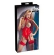 lingerie body sexy per donna aderente rosso cin lattice latex con apertura seno e intimo