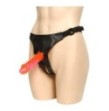 imbragatura cintura con fallo pene rosso realistico vaginale anale strap on