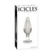 Fallo plug anale in vetro Glass icicles no 26