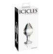 Fallo plug anale in vetro Glass icicles no 25