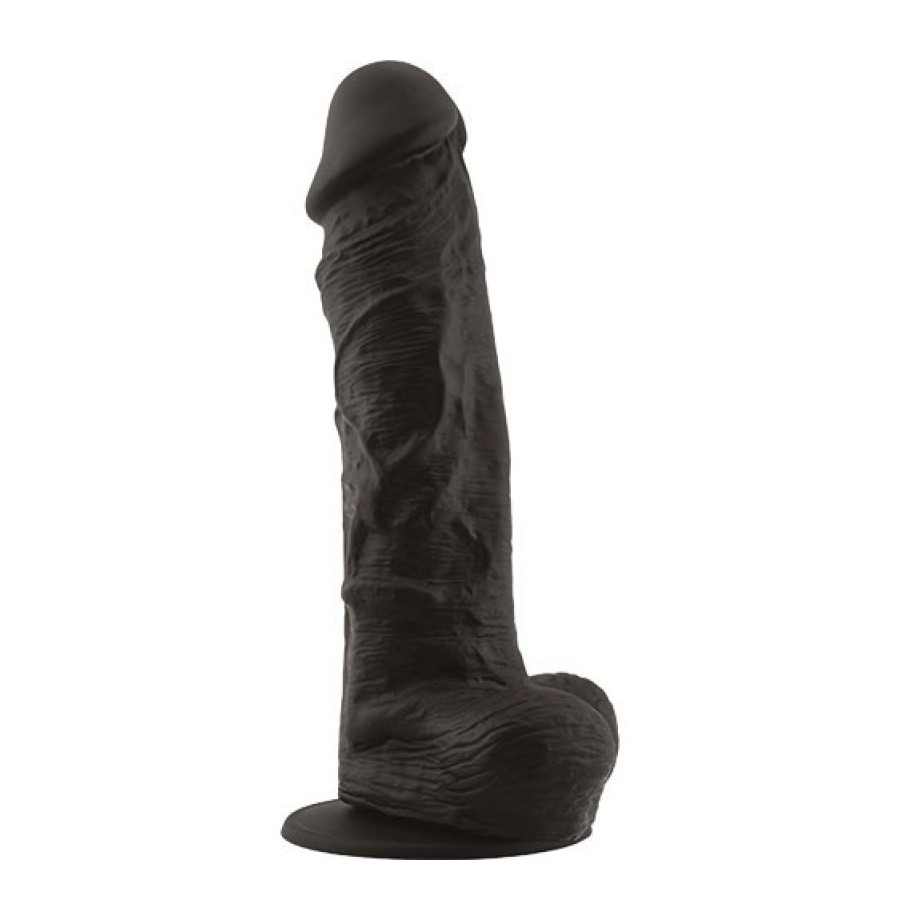 FALLO REALISTICO REAL SAFE BIG ARM black dildo con ventosa in silicone nero