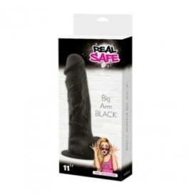 FALLO REALISTICO REAL SAFE BIG ARM black dildo con ventosa in silic...