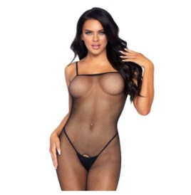 Tuta rete aperta fishnet v-back black leg avenue - Abbigliamento - ...