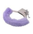 Manette con pelliccia sintetica bondage cuffs fetish costrittivo purple