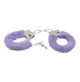 Manette con pelliccia sintetica bondage cuffs fetish costrittivo pu...