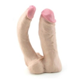 Fallo dildo realistico doppio strap on indossabile vaginale anale v...