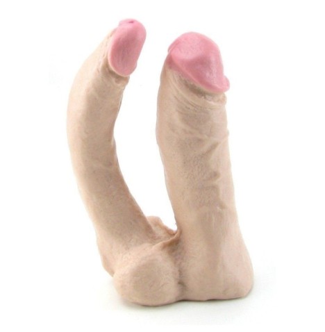 Fallo dildo realistico doppio strap on indossabile vaginale anale v...