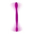 Vibratore doppio ricaricabile dildo vaginale anale fallo in silicone realistico