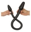 dildo fallo doppio penetrazione vaginale anale nero impermeabile plug black