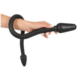 dildo fallo doppio penetrazione vaginale anale nero impermeabile pl...