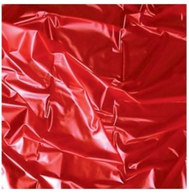 TELO COPRILETTO IN LATEX ROSSO SEXMAX WETGAMS cm 180X220 - Oggettis...