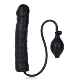 Fallo Vaginale realistico dildo gonfiabile nero sex toys black stud 9,5