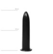 Fallo anale dildo nero plug anal butt con ventosa morbido sex toy all black