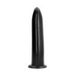 Fallo anale dildo nero plug anal butt con ventosa morbido sex toy all black