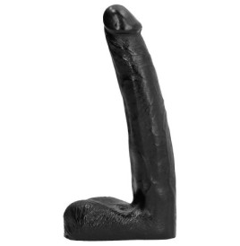 Fallo realistico slim dong nero dildo vaginale anale con ventosa al...