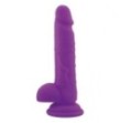 Realistico dildo fallo Vaginale con testicoli ventosa in silicone rod Slim purple