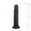 Fallo realistico nero dildo vaginale anale con ventosa black morbido pene finto