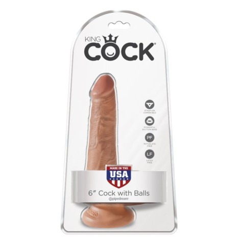 Dildo con ventosa fallo king cock vaginale realistico pene morbido ...