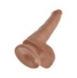 Dildo con ventosa fallo king cock vaginale realistico pene morbido sex toy