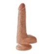 Dildo con ventosa fallo king cock vaginale realistico pene morbido sex toy