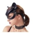 maschera head black mask cat