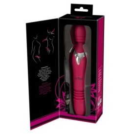 Vibratore realistico doppio stimolatore vaginale wand ricaricabile ...