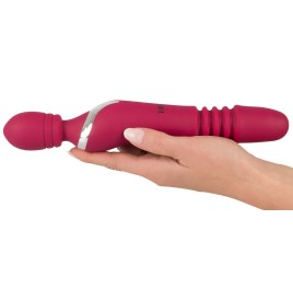 Vibratore realistico doppio stimolatore vaginale wand ricaricabile ...