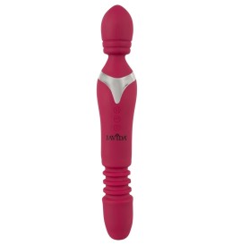 Vibratore realistico doppio stimolatore vaginale wand ricaricabile ...