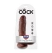 Fallo realistico Dildo king cock Brown 8 Whit balls